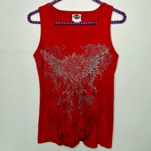 Harley Davidson Y2K Rhinestone Tank